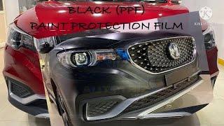 MG ZS EV (ELECTRIC) CAR || Black PPF (PAINT PROTECTION FILM) #swraps #shorts