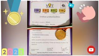 MY FIRST GOLD MEDAL OF OLYMPIAD II GOLD MEDAL AND A CERTIFICATE OF EXCELLENCE IN IMO OF SOF OLYMPIAD