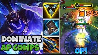 USE NASUS TO DESTROY MAGES WITH THIS BUILD!  wILD RIFT ( RUNES & BUILD )
