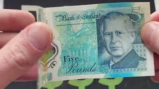 £10000 KING CHARLES III £5 BANKNOTE