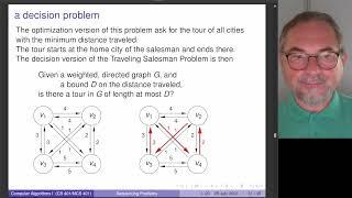 the traveling salesman problem is NP-complete