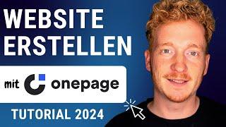 One Page Website erstellen mit Onepage.io - Tutorial 2024