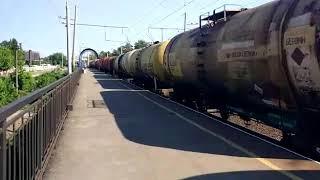 VL80 with goods train, Kiev