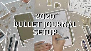 2020 Bullet Journal Set Up | Minimal Bullet Journal Ideas