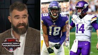 "I'm loving everything about Vikings 4-0 start" - Jason Kelce credits Sam Darnold & Jefferson duo