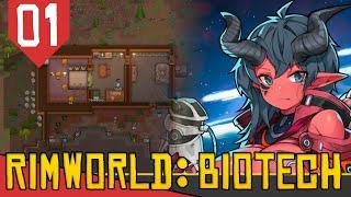 Criando um EXÉRCITO DE ROBÔS - Rimworld Biotech #01 [Série Gameplay PT-BR]