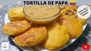 TORTILLA DE PAPA ecuatoriana rellena de QUESO ideal para LLAPINGACHOS a mi estilo (Ecuador) 2020