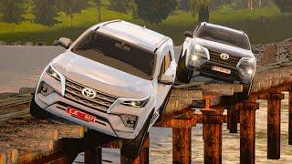 Driving Toyota Fortuner on Dangerous Bridge | Euro Truck Simulator 2 | Ets2