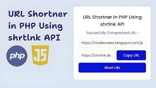 How to Create a URL Shortener Free Tool in PHP - URL Shortener in PHP