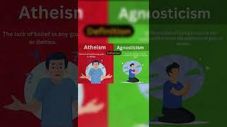 atheism vs Agnosticism  #religionexplained #history #religion #facts #christmas #religiouscomparison