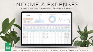 Income & Expense Tracker Spreadsheet
