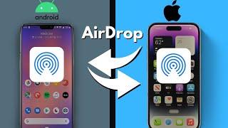 How To AirDrop Between iPhone & ANY Android! (no app needed!)