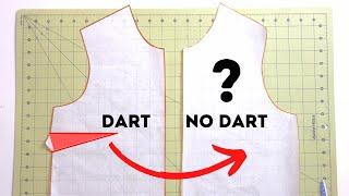 How to get rid of the bust dart? Quick and Easy!