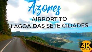 Drive to Lagoa das Sete Cidades from  Ponta Delgada 4K #azores #açores #portugal