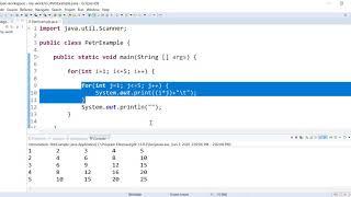 Writing Nested For Loops in Java