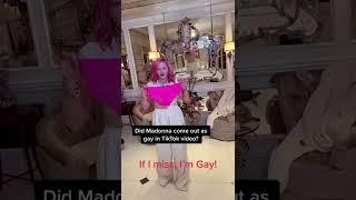 Madonna appears to come out as gay in playful TikTok video #shorts | Page Six Celebrity News