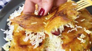 CRUNCH ALERT! : Master the Best Part of Persian Rice in minutes! (Tahdig)