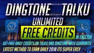 Latest FREE DINGTONE & TalkU Credit HACK 2019 in ||ENGLISH||