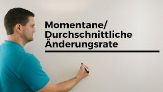 Momentane/Durchschnittliche Änderungsrate, Autofahrt Teil 1 | Mathe by Daniel Jung