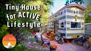 Couple downsize into Tiny House for affordable living in dream town