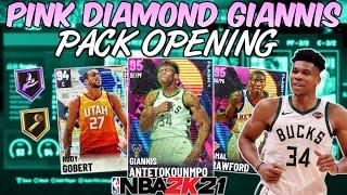 Pink Diamond Giannis and Glitched Diamond Rudy Gobert Pack Opening! NBA 2K21 Myteam