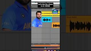 Let's Her Go x Husn Song In AI-VERSE  Ft.Rohit Sharma #shorts #viral #shorts