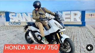 HONDA X-ADV 750. PRUEBA ON BOARD. Por la City. Santander.