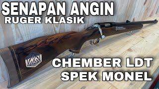 CHEMBER LDT⁉️SENAPAN ANGIN RUGER KLASIK SPEK MONEL 5000psi