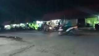 suasana malam hari di Alun Alun Probolinggo