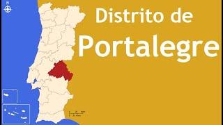 Distrito de Portalegre - os 15 Concelhos