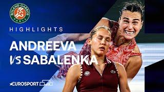Erika Andreeva vs Aryna Sabalenka | Round 1 | French Open 2024 Extended Highlights 