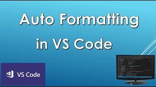 How to turn on Auto Formatting in VS Code