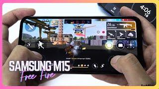 Samsung Galaxy M15 Free Fire Gaming test | Dimensity 6100+, 90Hz Display