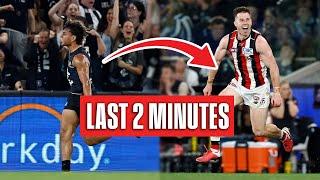 HIGGINS MATCH WINNER! | Last 2 Minutes St Kilda v Carlton - Round 24 2024