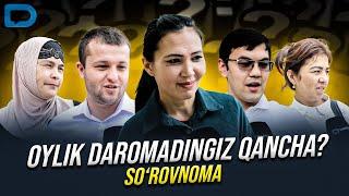 Oylik daromadingiz qancha?