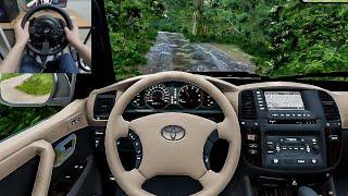 BeamNG Drive - Toyota Land Cruiser 100 | Off Road [Steering Wheel gameplay]