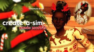 create a festive sim with me to get through finals!  | sims 4 cas