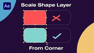 Scale Shape Layer From Corner Without Distorting Roundness