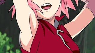 sakura shows off her armpits