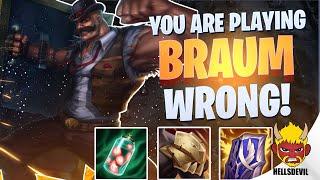 WILD RIFT | YOU ARE PLAYING BRAUM WRONG! | Challenger Braum Gameplay | Guide & Build