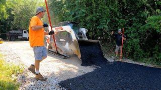 How to install new asphalt driveway over gravel