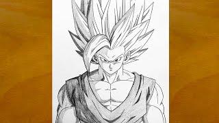 How to Draw Gohan Beast Step by Step || Dragon Ball Super Pencil Art