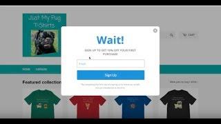 How to Create Exit Pop Ups for Shopify