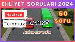 Ehliyet Sınav Soruları 2024 | Haziran, Temmuz Çıkmış Ehliyet Soruları