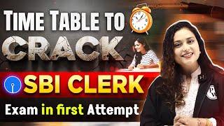 SBI Clerk Preparation 2024-25 | Time Table to Crack SBI Clerk in First Attempt | Rupam Ma'am