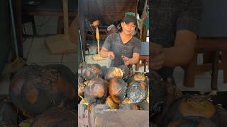 Must Try! Popular Roasted Hot Coconut Water in jakarta, Indonesia