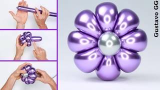 BALLOON FLOWER  balloon decoration ideas - balloon flower tutorial - Gustavo gg