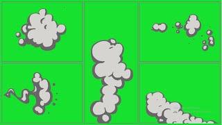 TOP 5 !!! Smoke Cycle 2D FX Green Screen By Jelly Motion