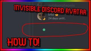 How to make an invisible discord avatar! (NO ONE CAN SEE YOU)