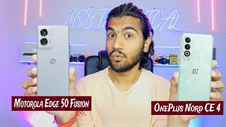 Motorola Edge 50 Fusion vs OnePlus Nord CE 4 || Gaming  vs Camera  || Details Comparison ️